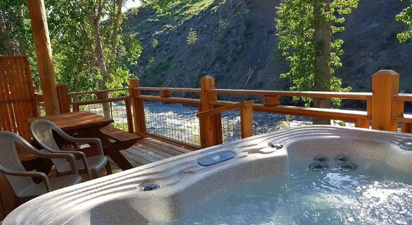 River's Edge Resort Terrasse