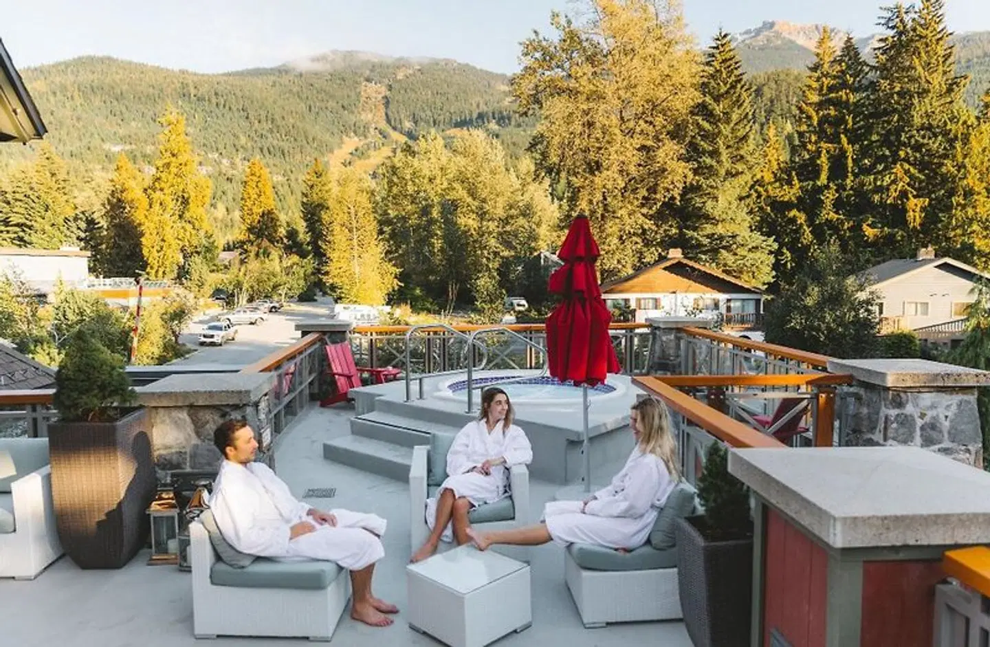 Nita Lake Lodge Terrasse