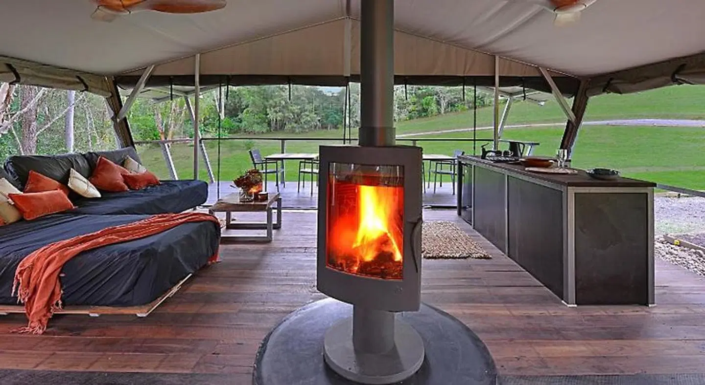 Stary Nights Luxury Camping Terrasse