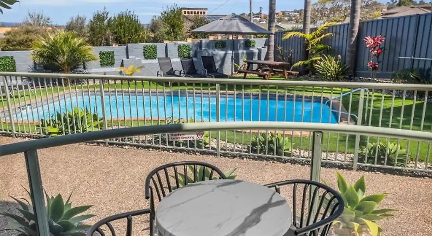 The Palms Apartments Terrasse