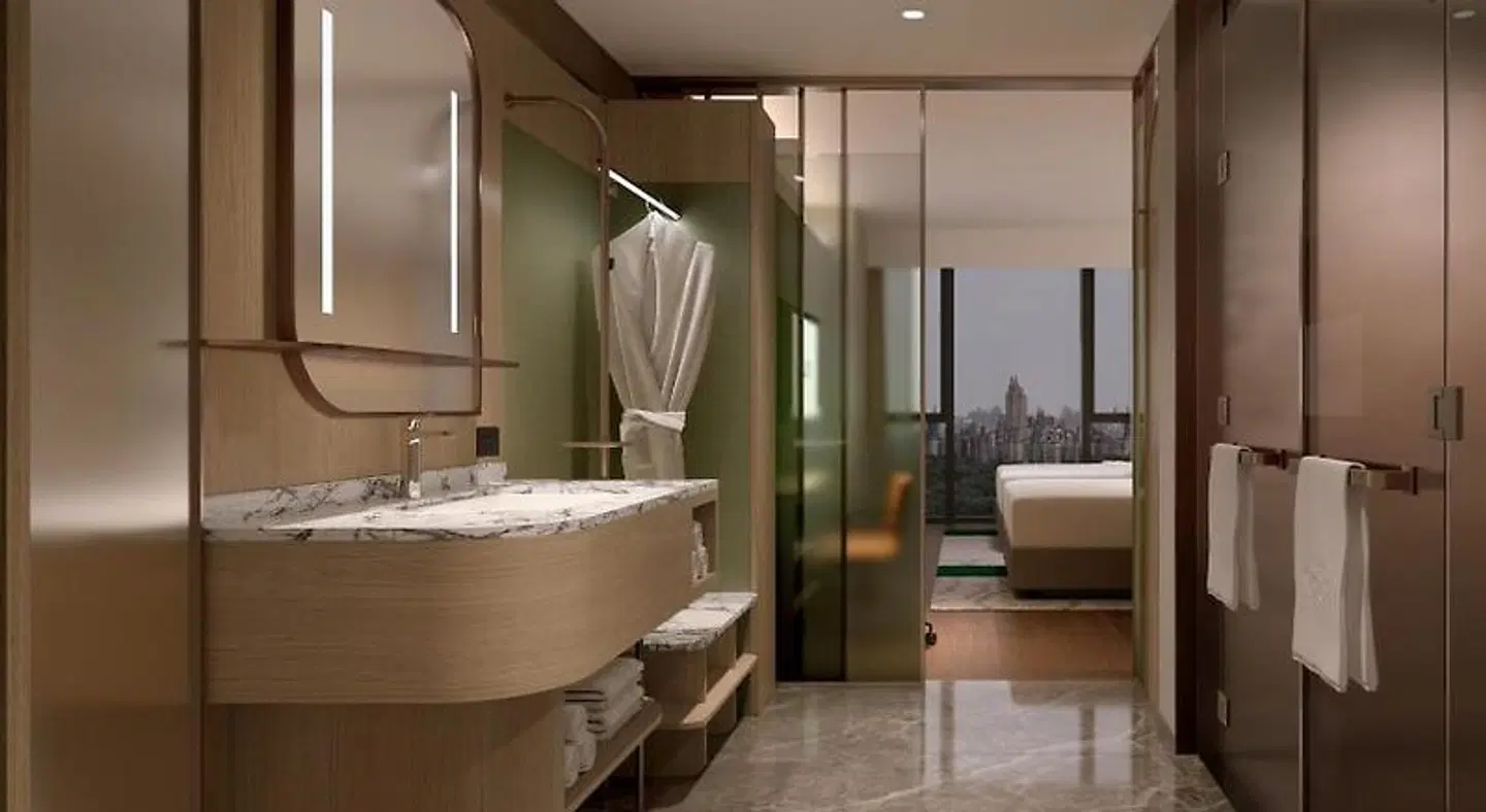 Hilton Garden Inn Beijing Fengtai Xinxiang Building Badezimmer