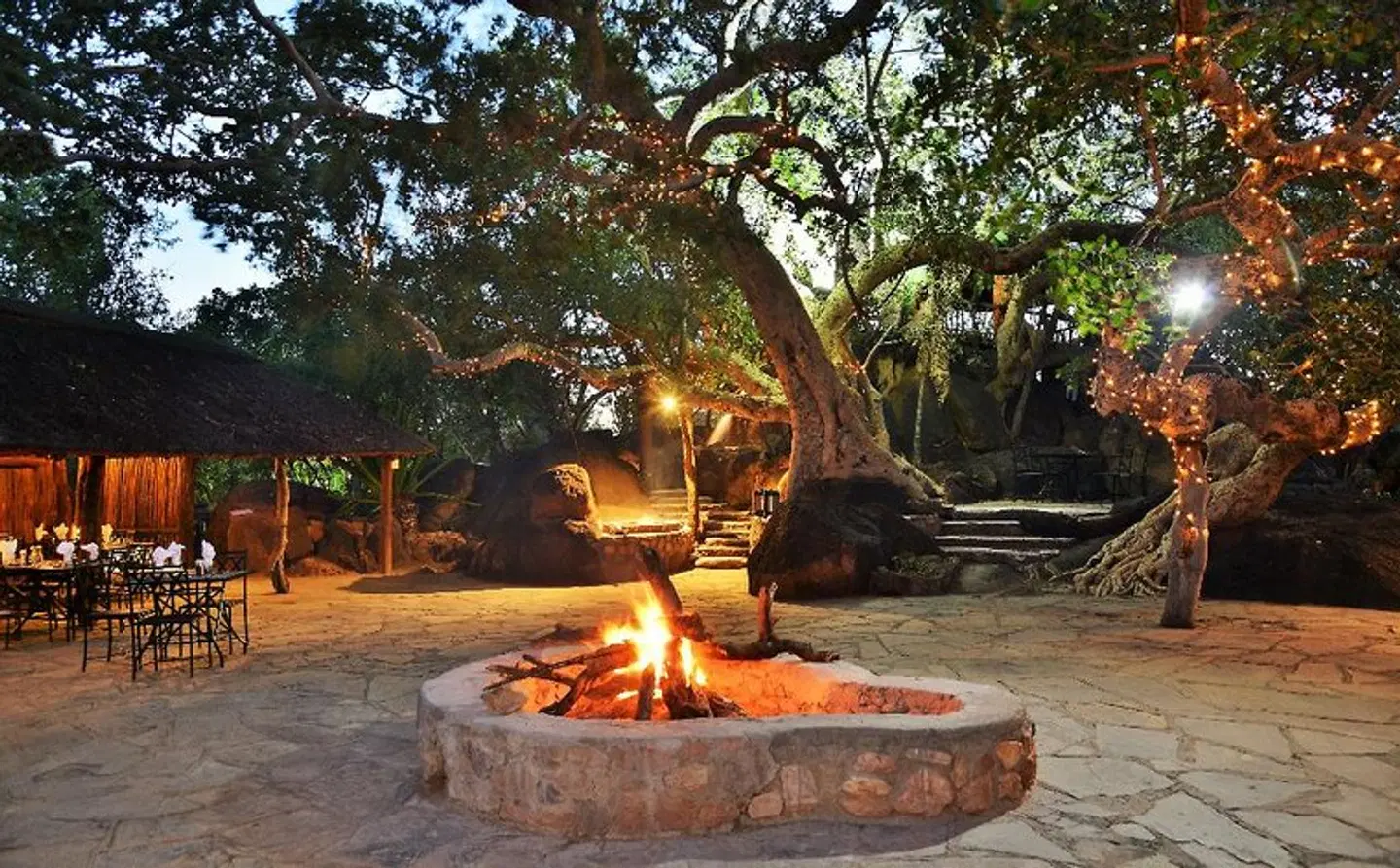 Mabula Game Lodge Terrasse