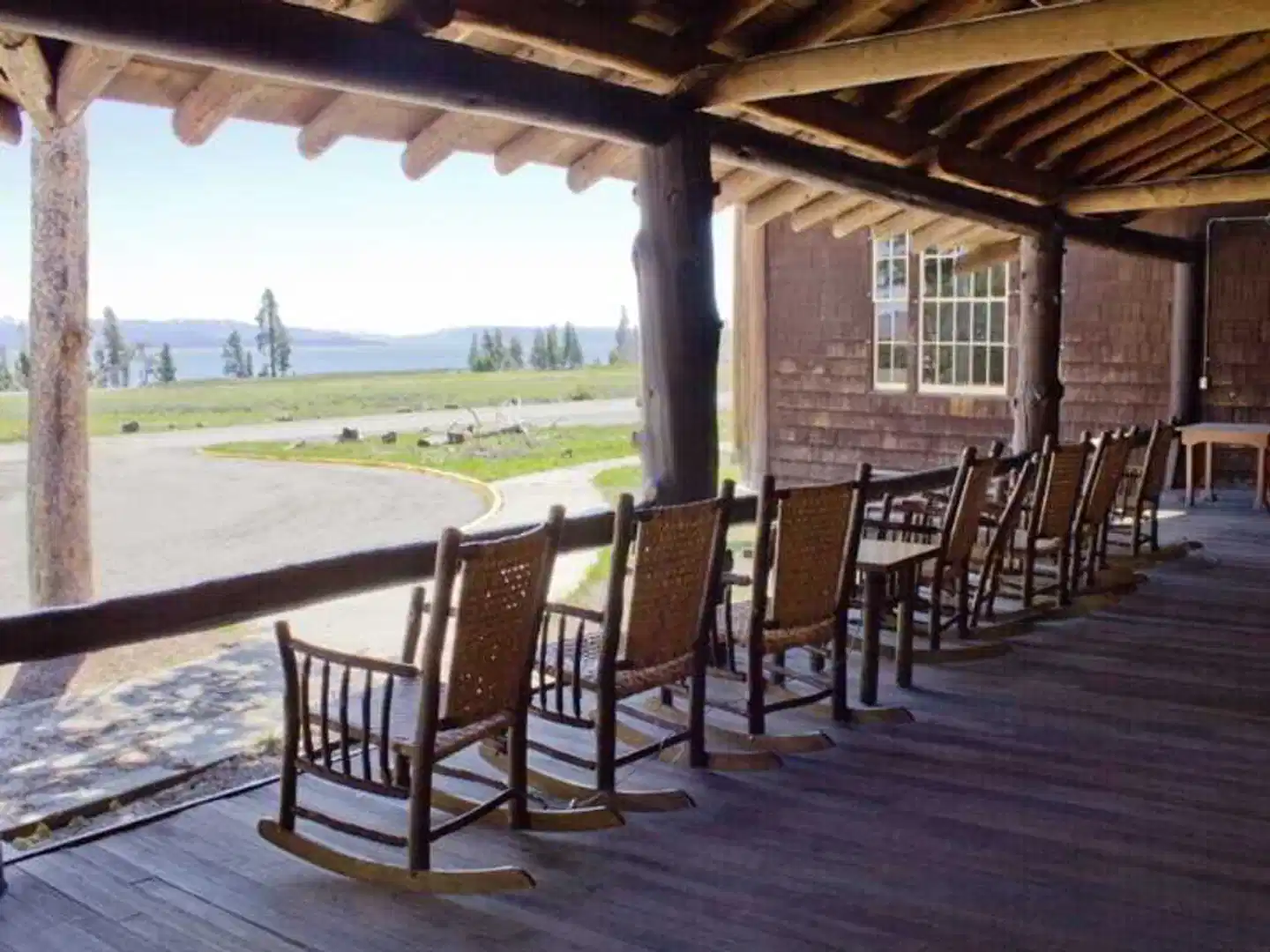 Lake Lodge Cabins Terrasse