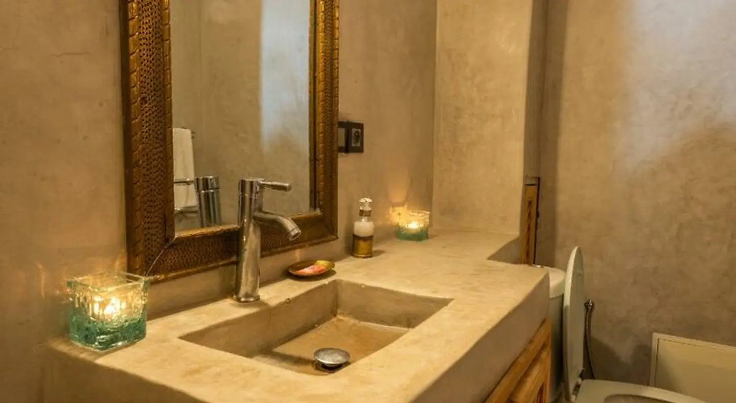 Riad Abjaou Badezimmer