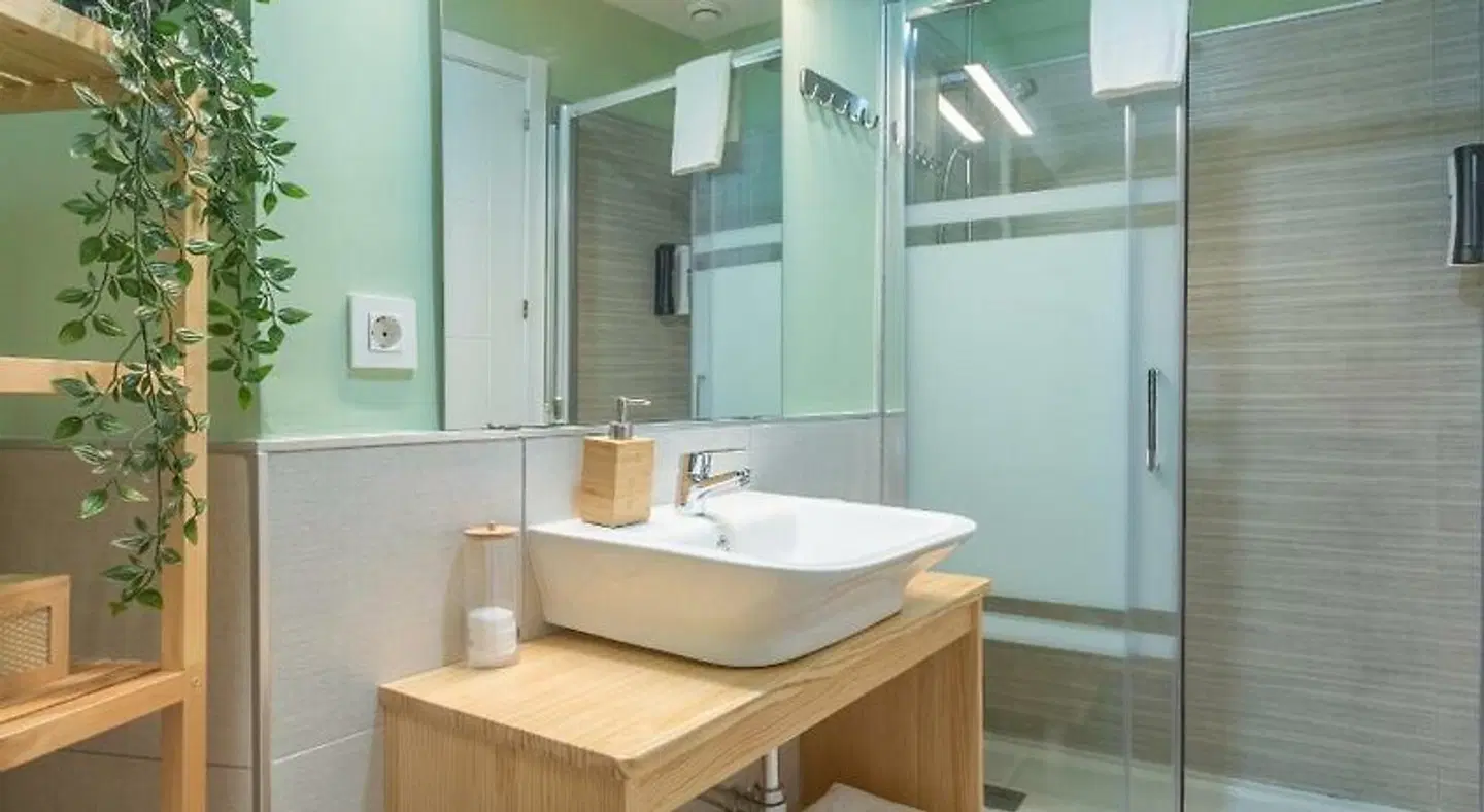 Apartamentos Plaza Mayor 35 Badezimmer