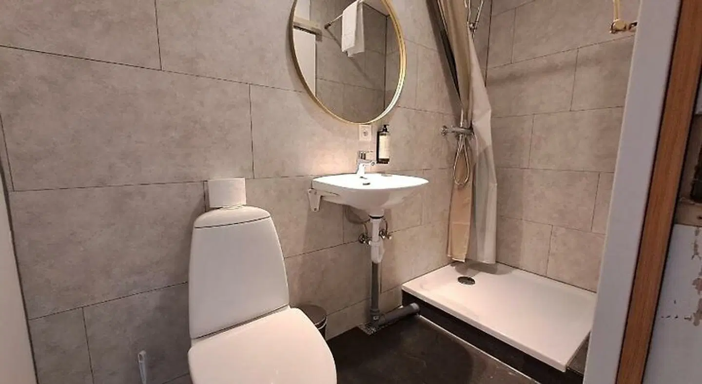 Hotel Studlagil Badezimmer