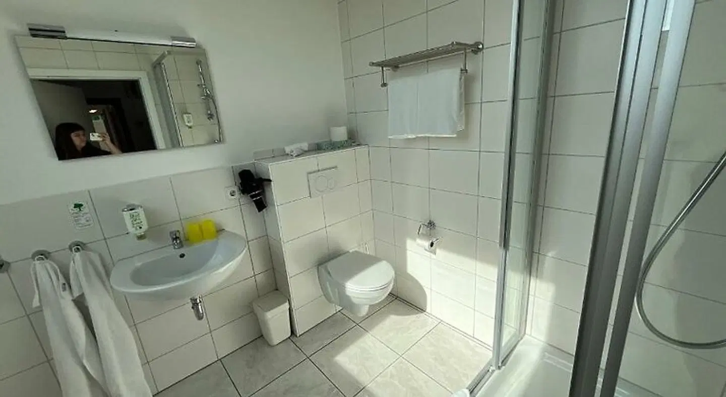 Pension am Park Badezimmer