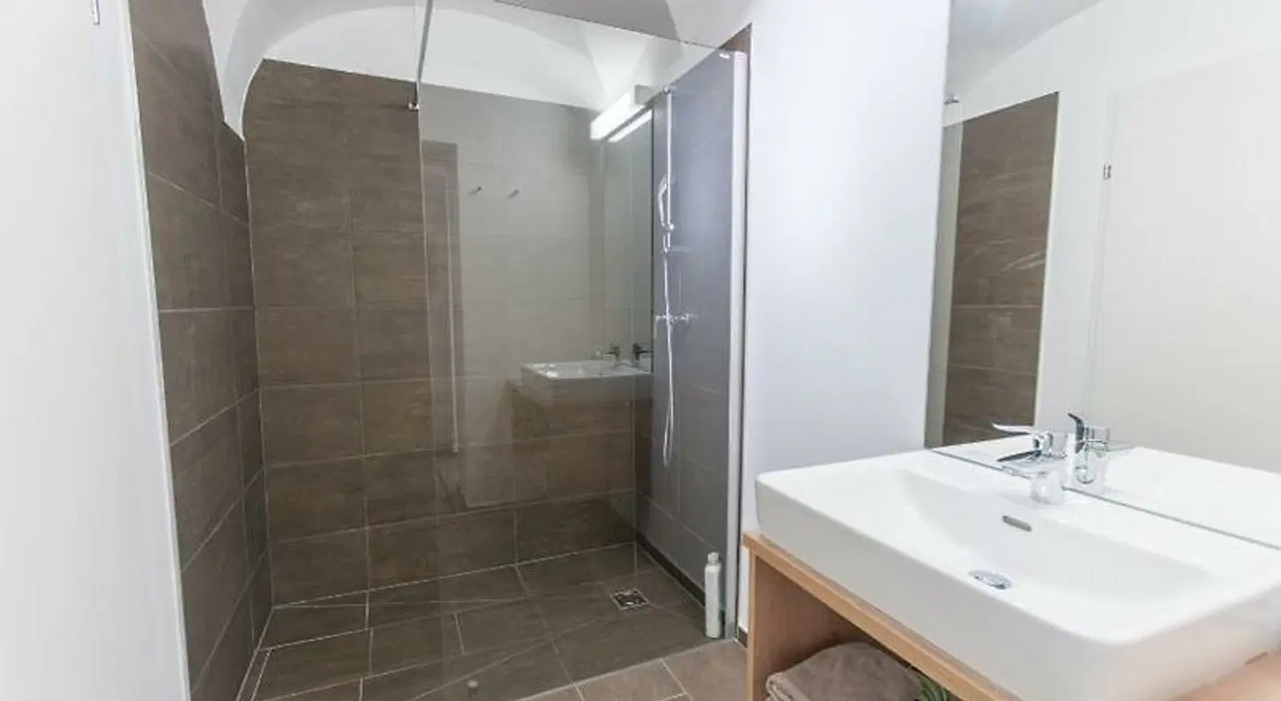 Pension Max Badezimmer