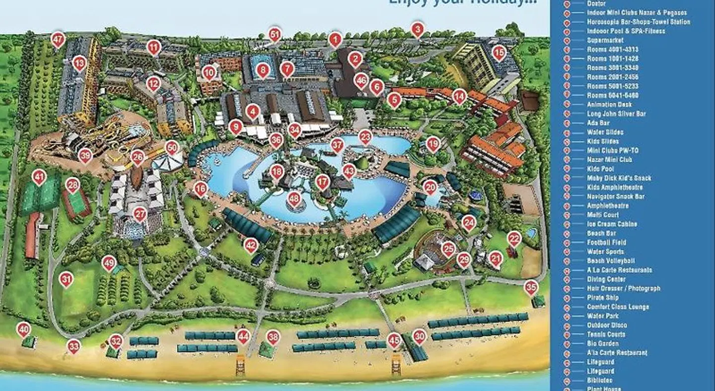 Pegasos World Hotel Landkarte