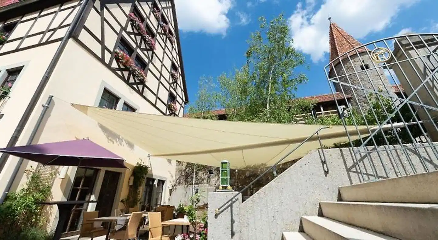 Prinzhotel Rothenburg Terrasse