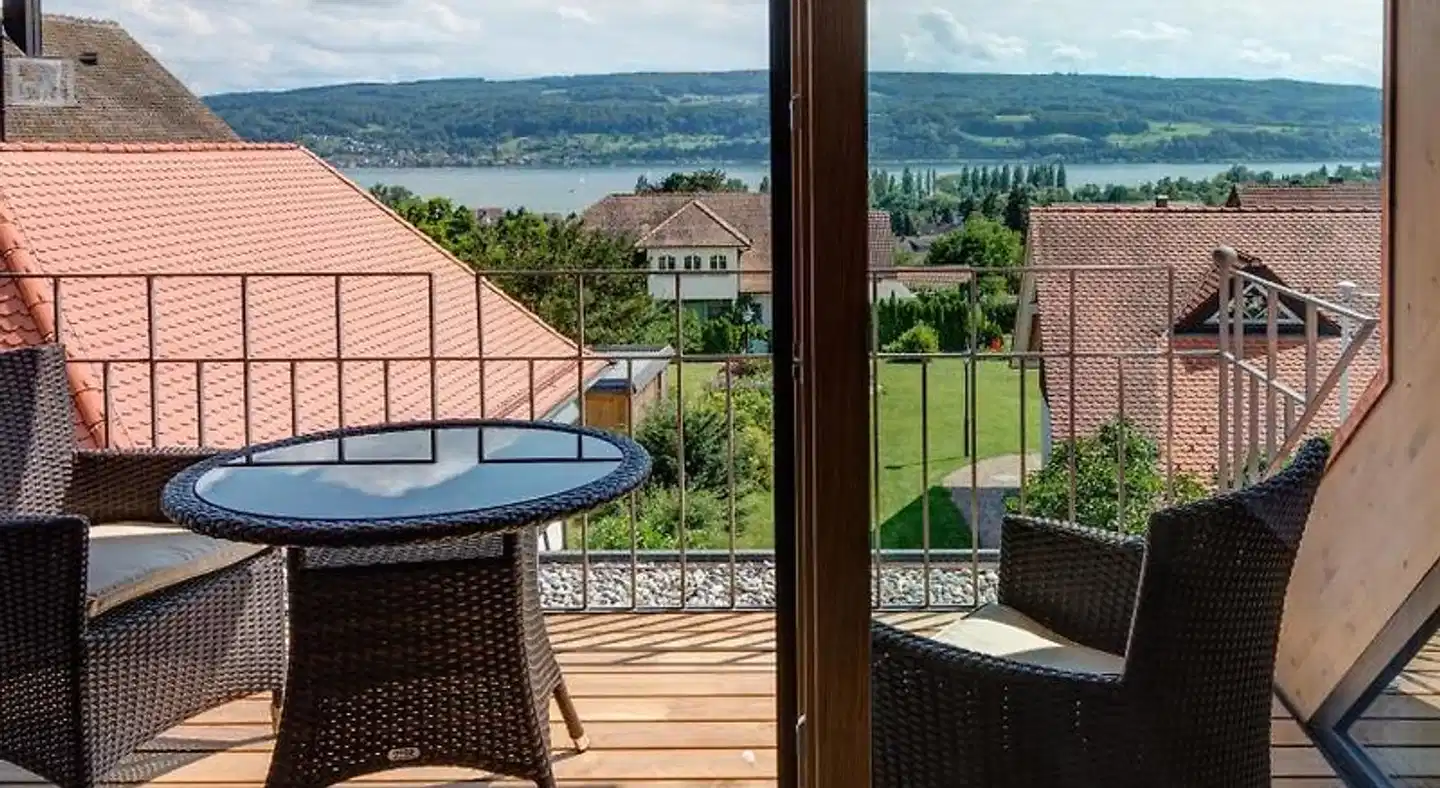 Hotel Hirschen Horn Terrasse