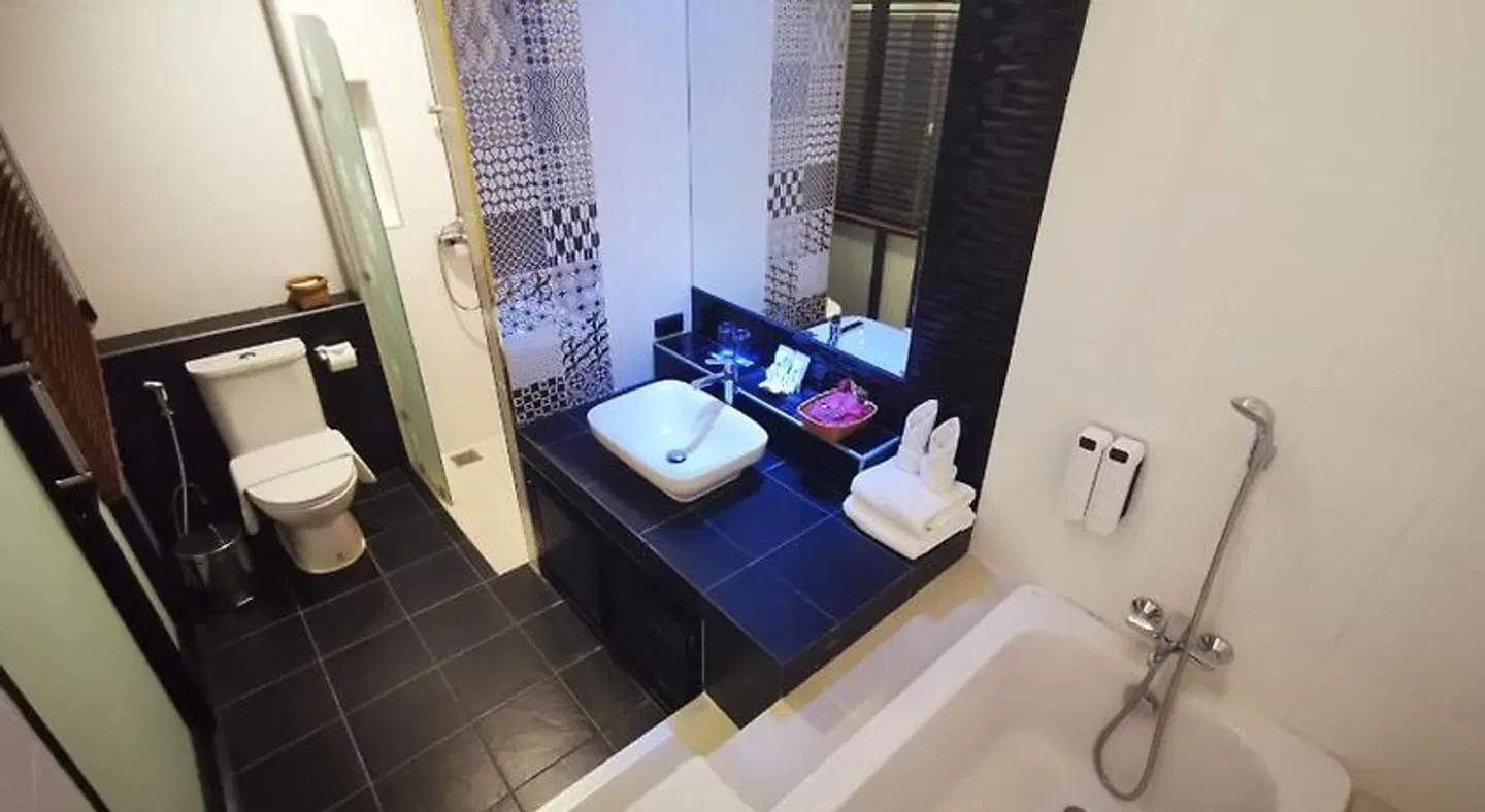 Mandy Nok Hotel Badezimmer