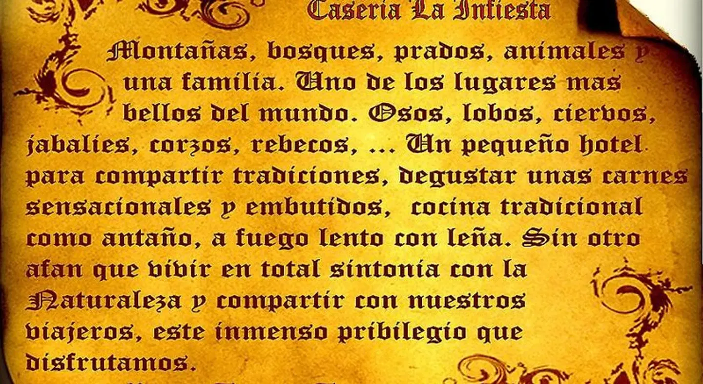 Caseria la Infiesta Landkarte