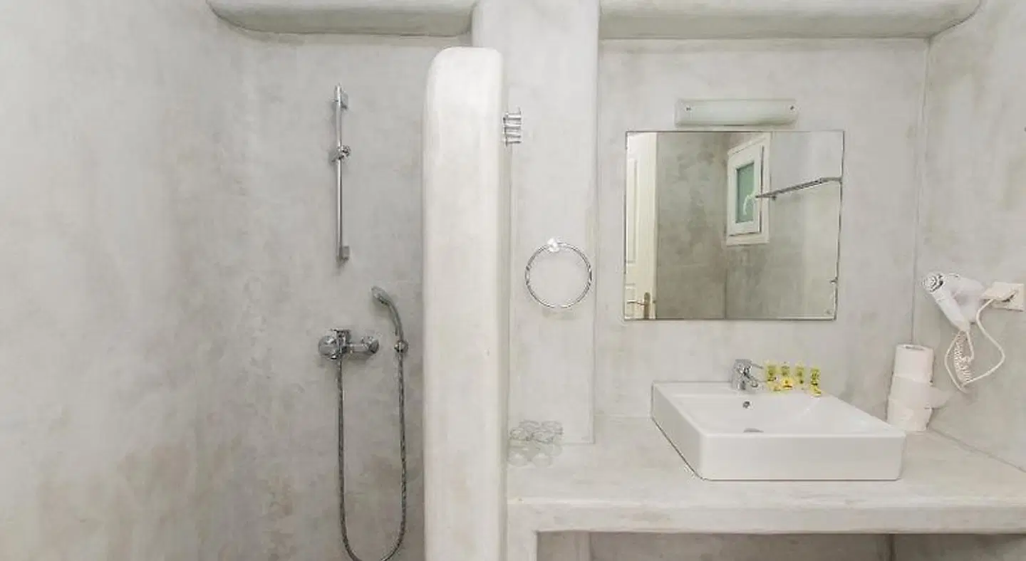 Mykonos Vouniotis Rooms Badezimmer