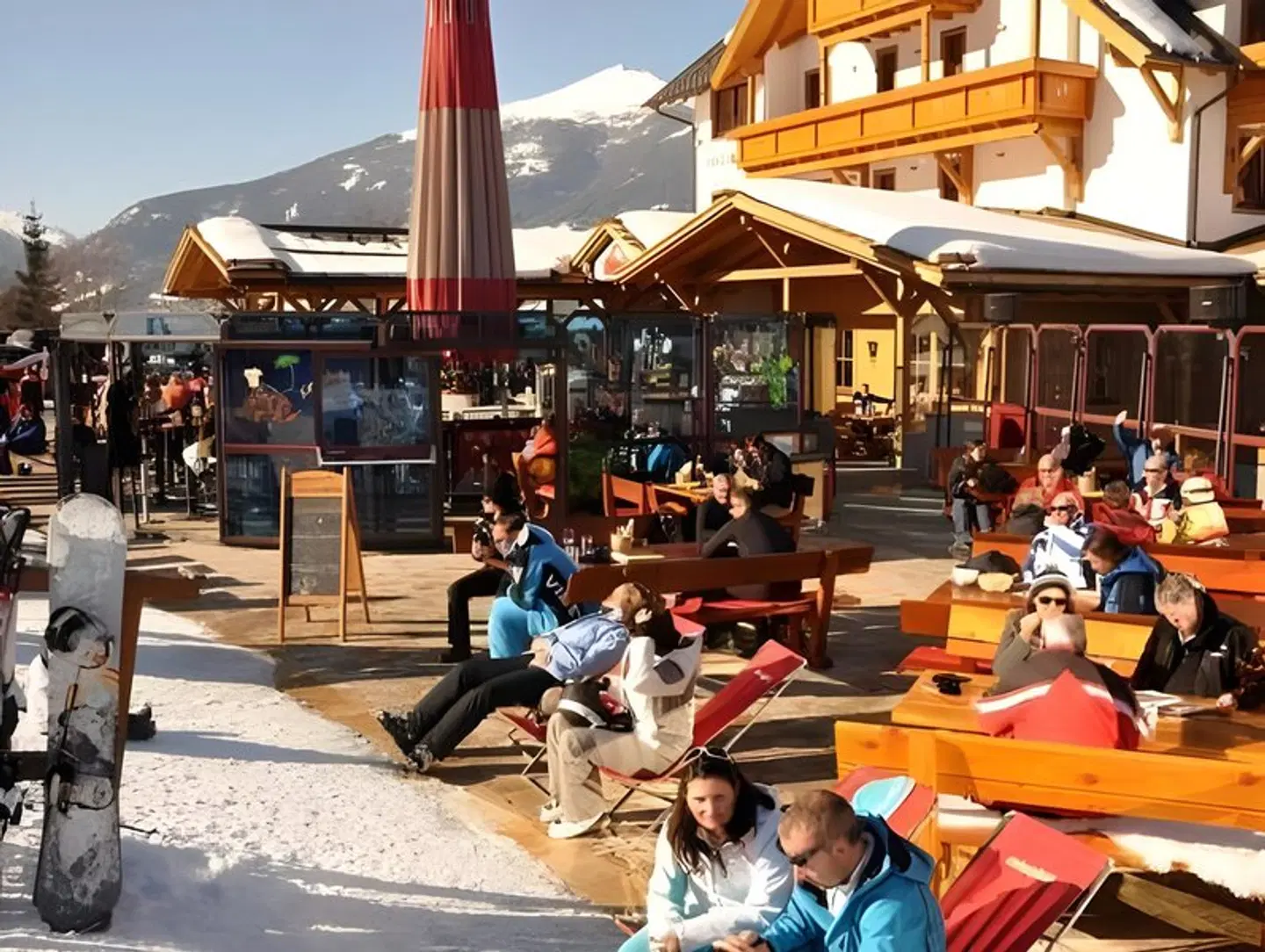 Grizzly Sport & Familien Resort Terrasse