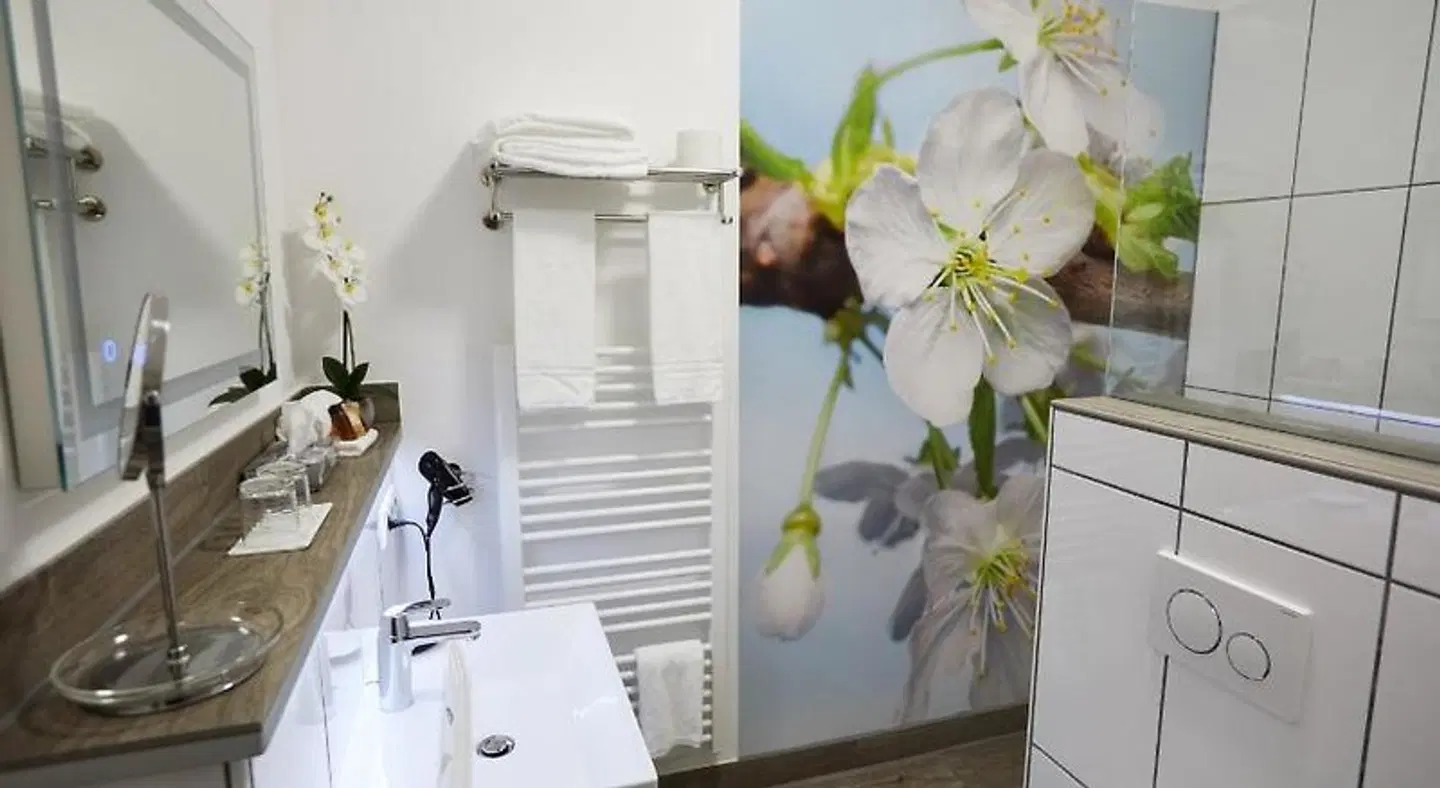 Hotel Garni am Schloss Badezimmer