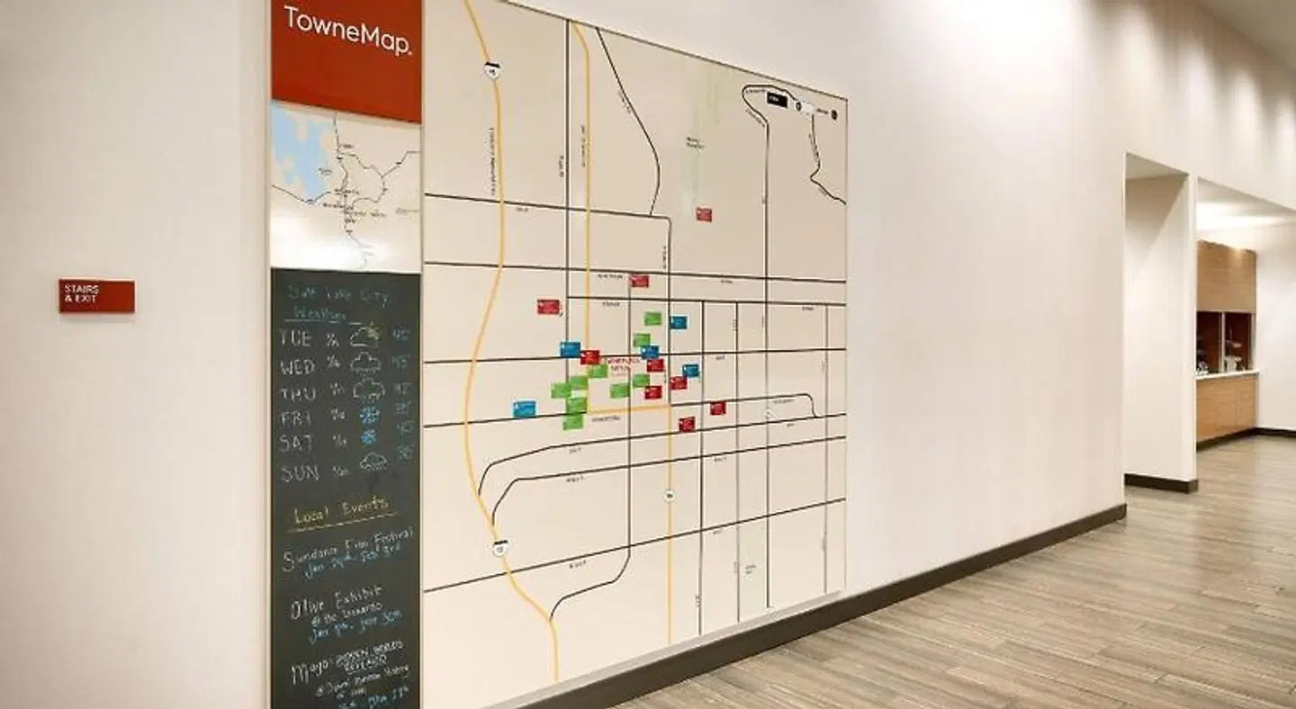 TownePlace Suites by Marriott Salt Lake City Downtown Landkarte