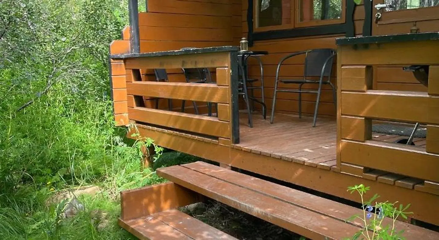 Kaldbaks-kot cottages Terrasse