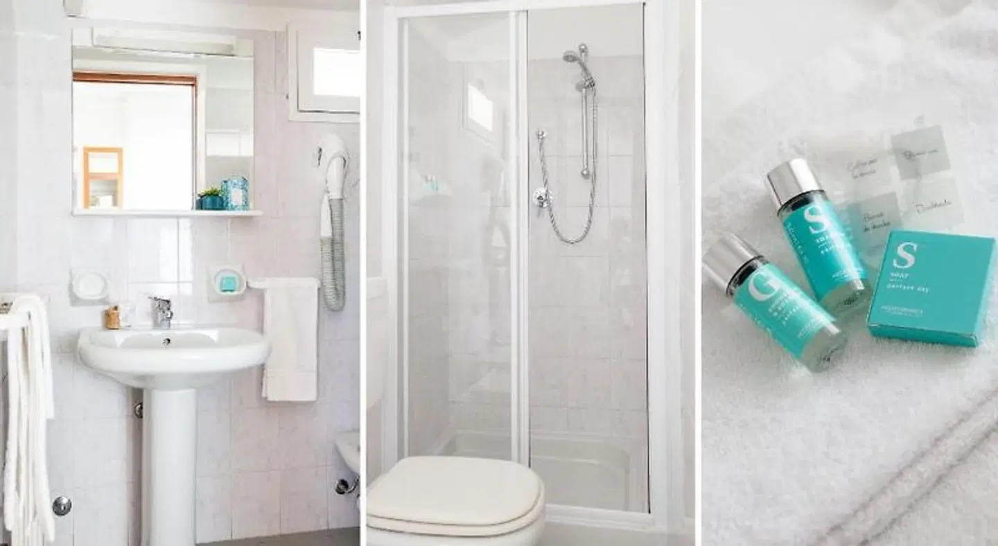 Hotel Tritone Badezimmer