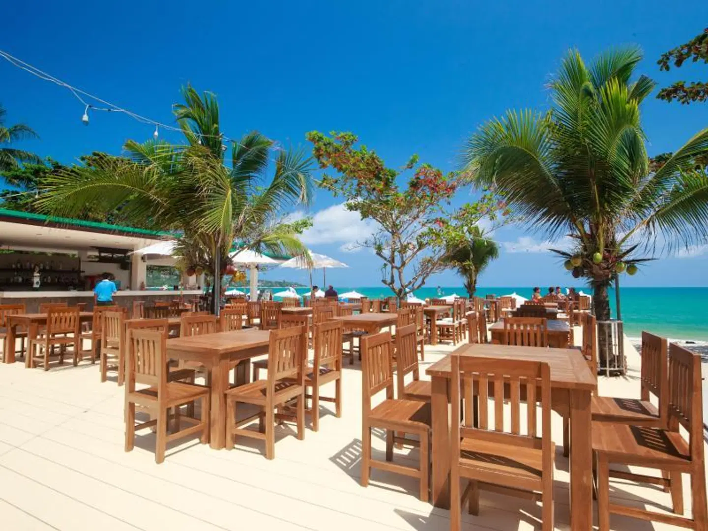 Lamai Coconut Beach Resort Terrasse
