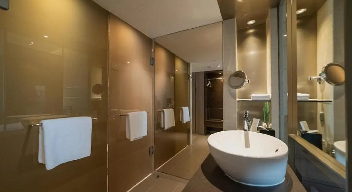 Carlton Hotel Singapore Badezimmer
