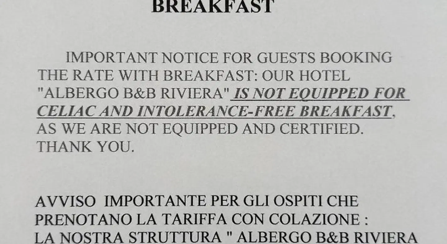 Albergo Pensione Riviera Landkarte