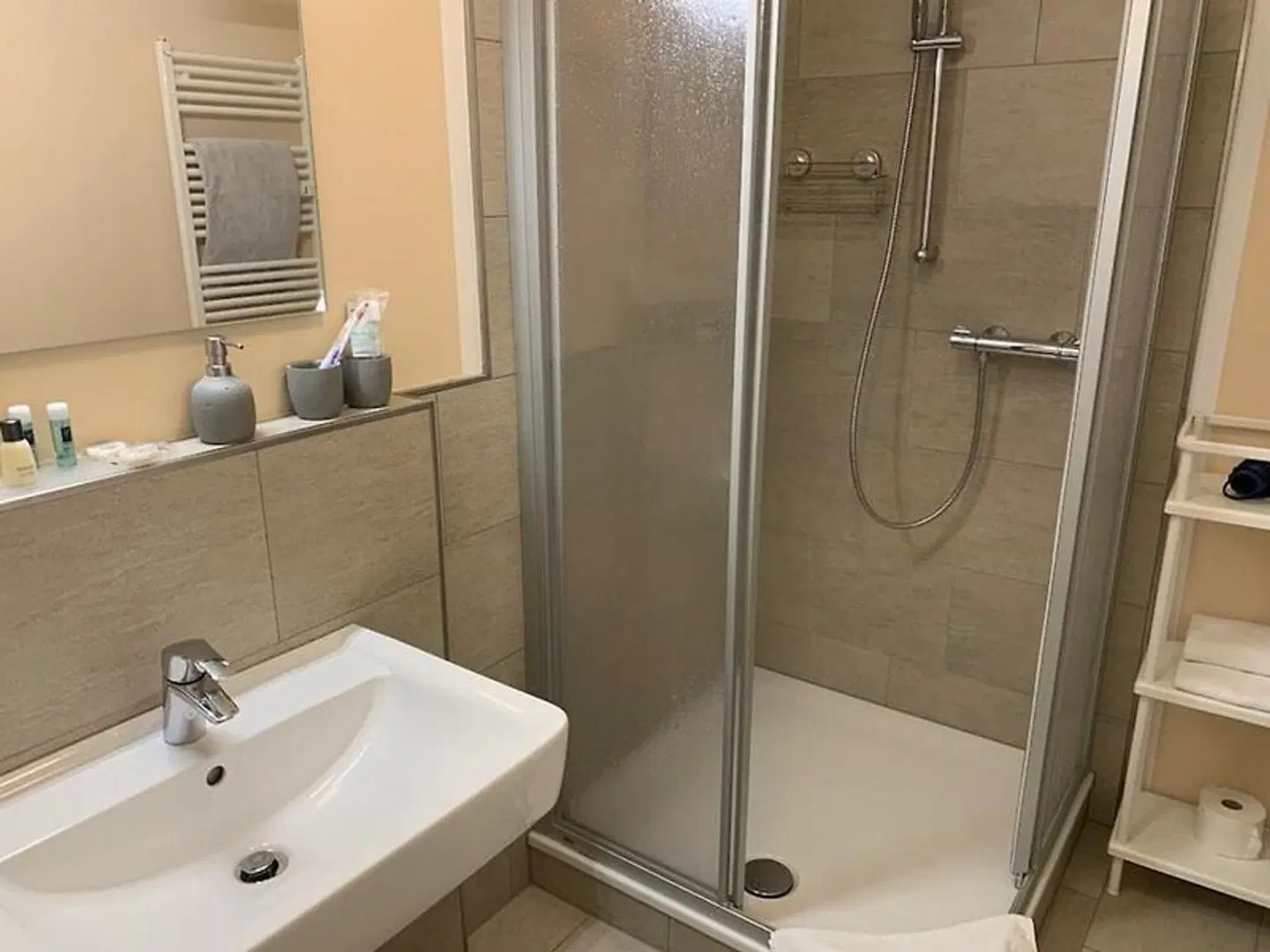 Hotel.Restaurant zum alten Postwagen Badezimmer