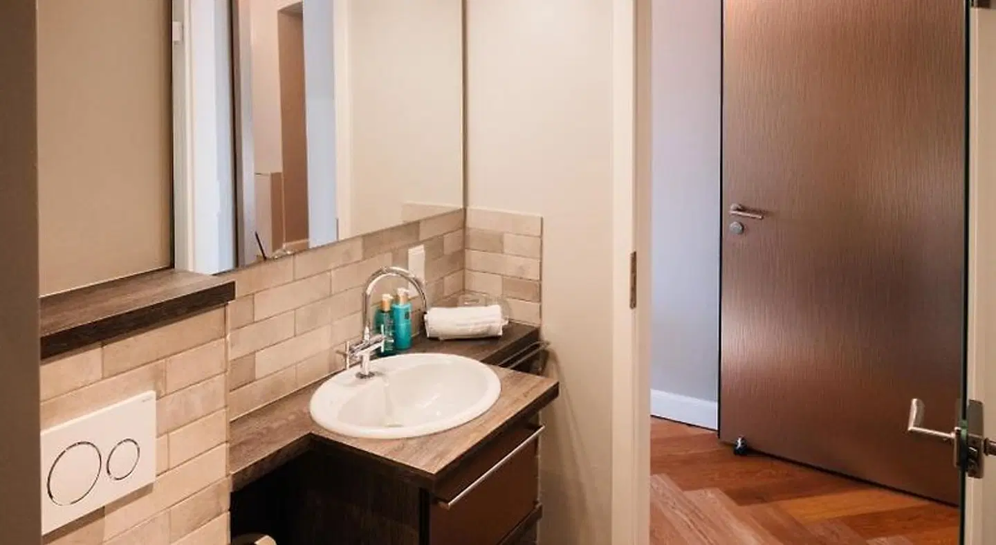 Gästehaus Villa Glanzstoff Badezimmer