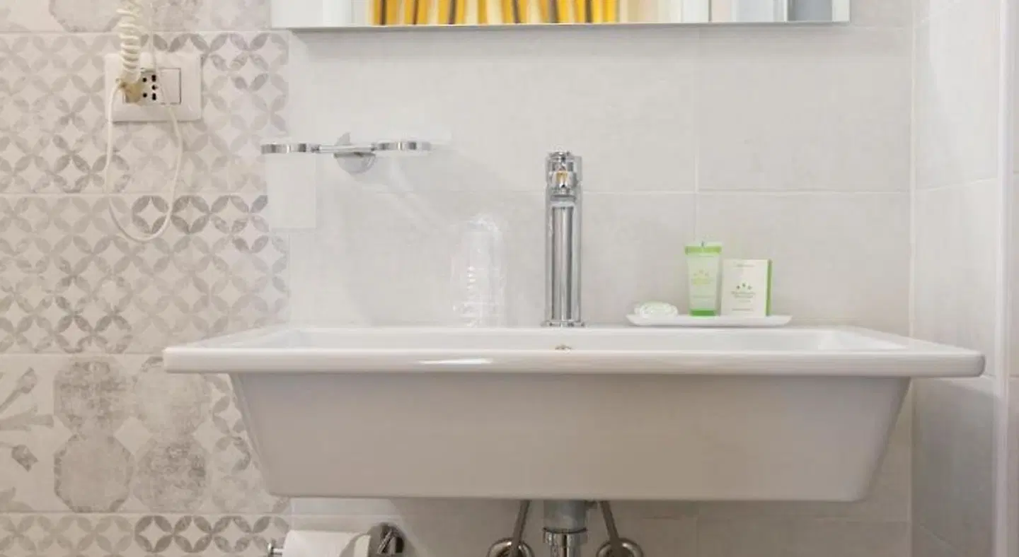 Hotel Ristorante Pesce D'Oro Badezimmer
