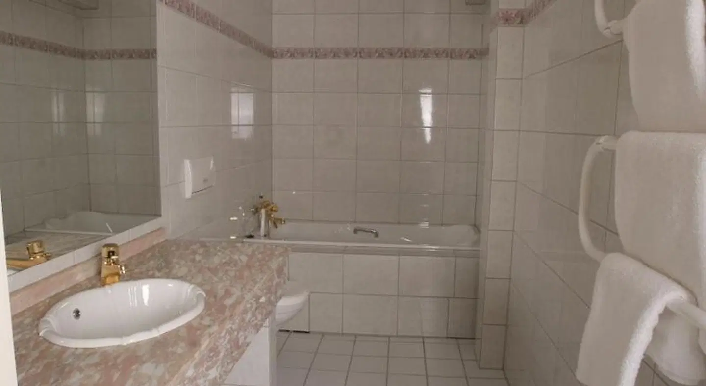 Rognan Hotel Badezimmer