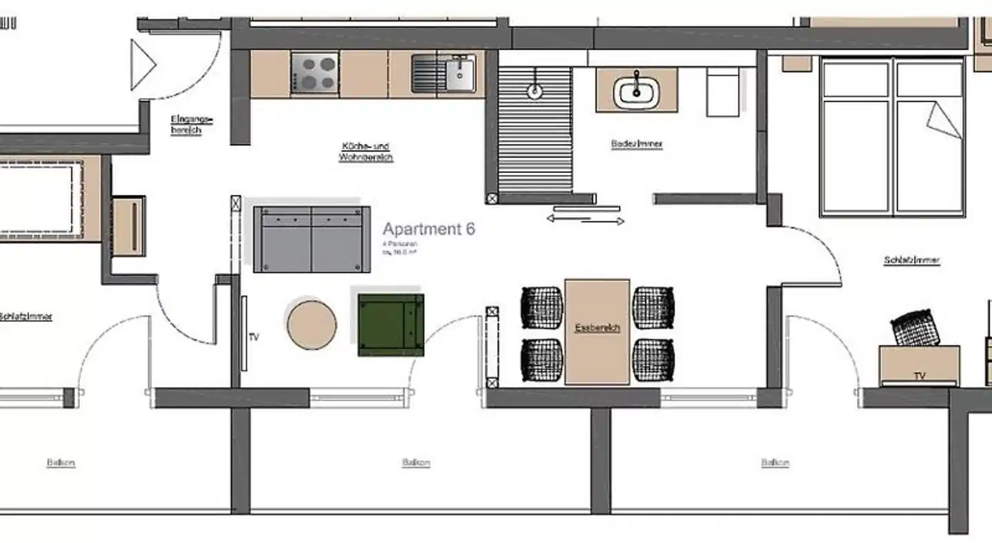 Berg und Tal Hotel & Apartments Modellaufnahme