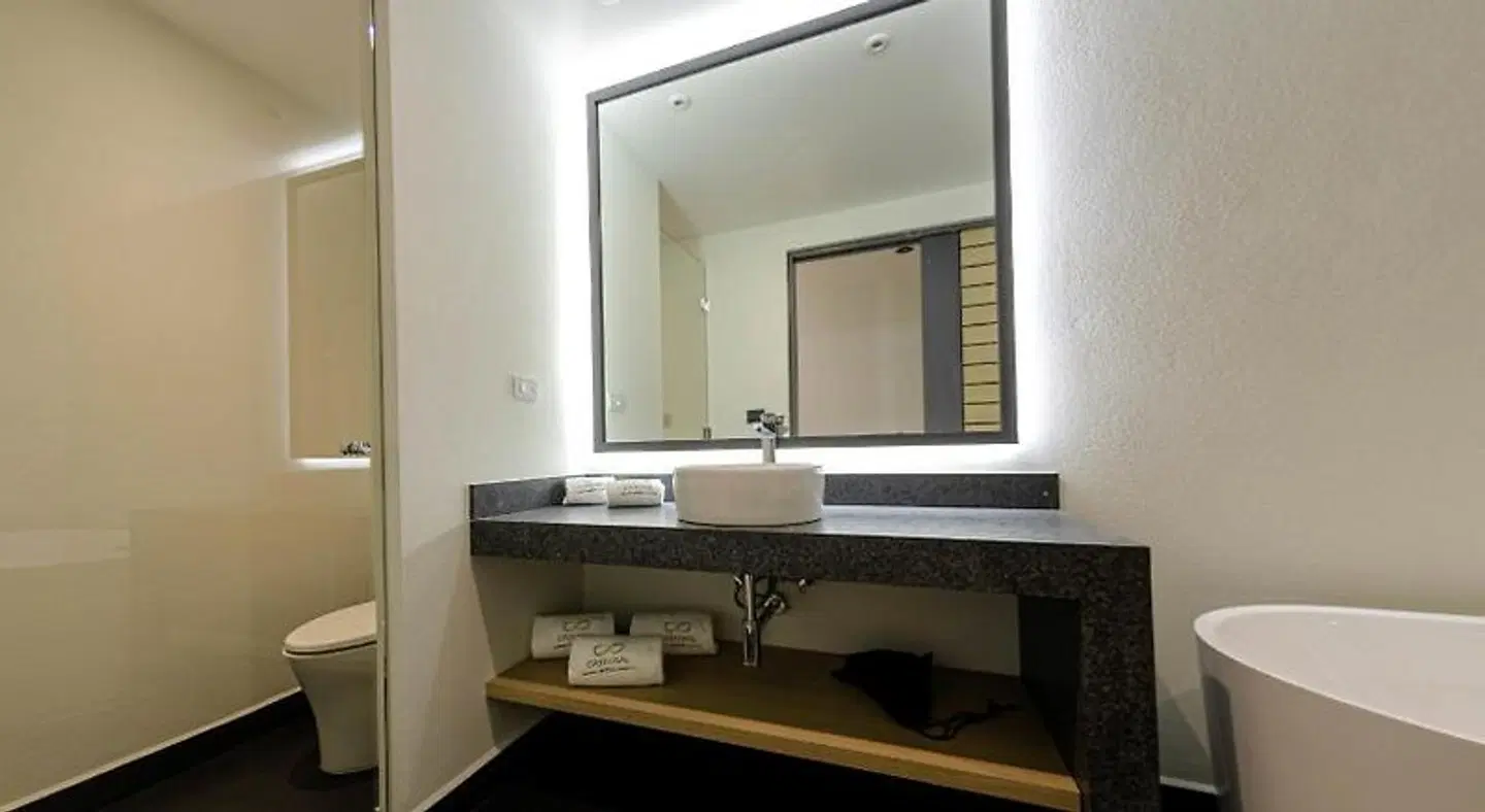 Hotel Catedral Badezimmer