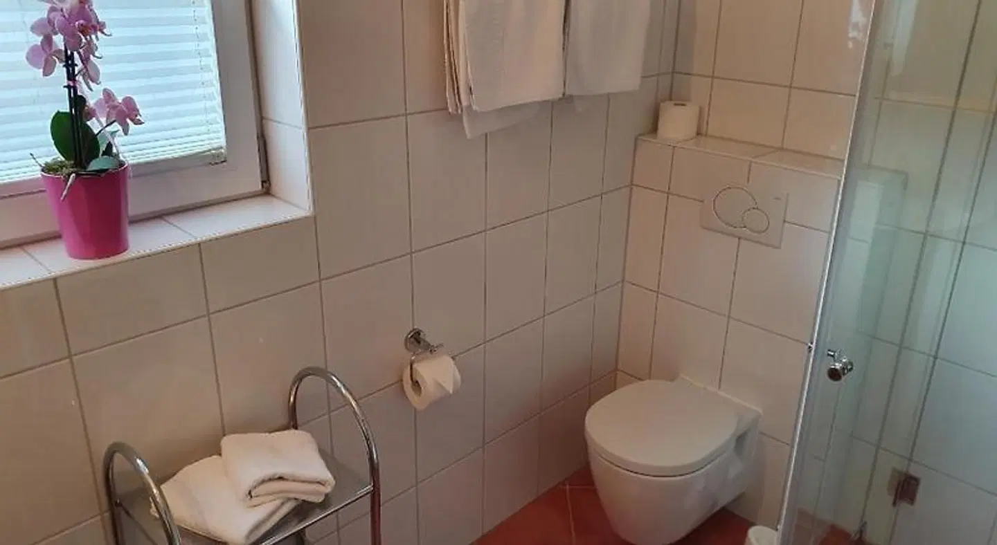 Romantik Pension Lehrberg Badezimmer