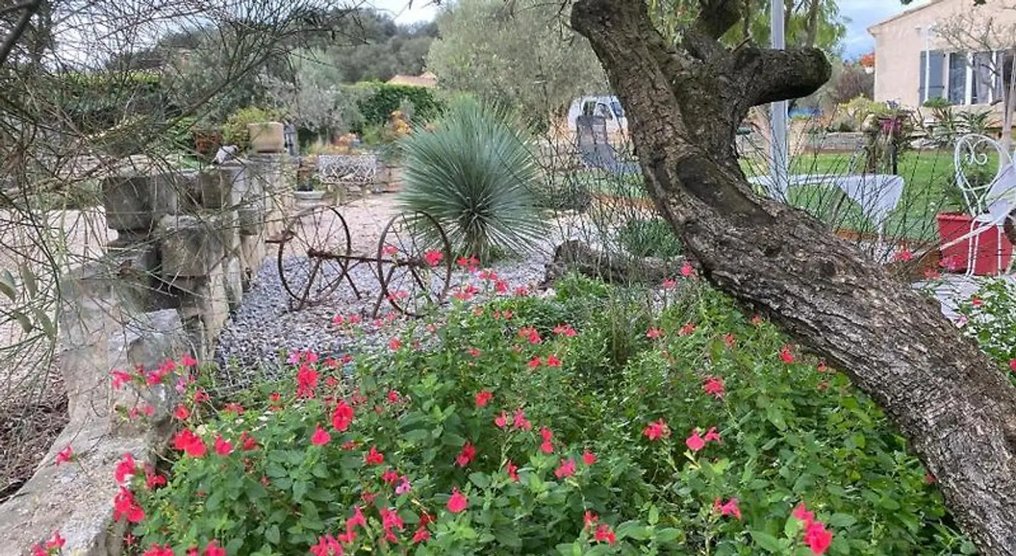 Chambre d'hôtes Les Cigales Garten