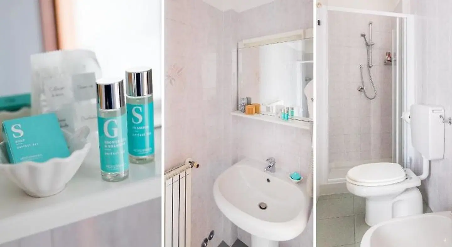 Hotel Tritone Badezimmer