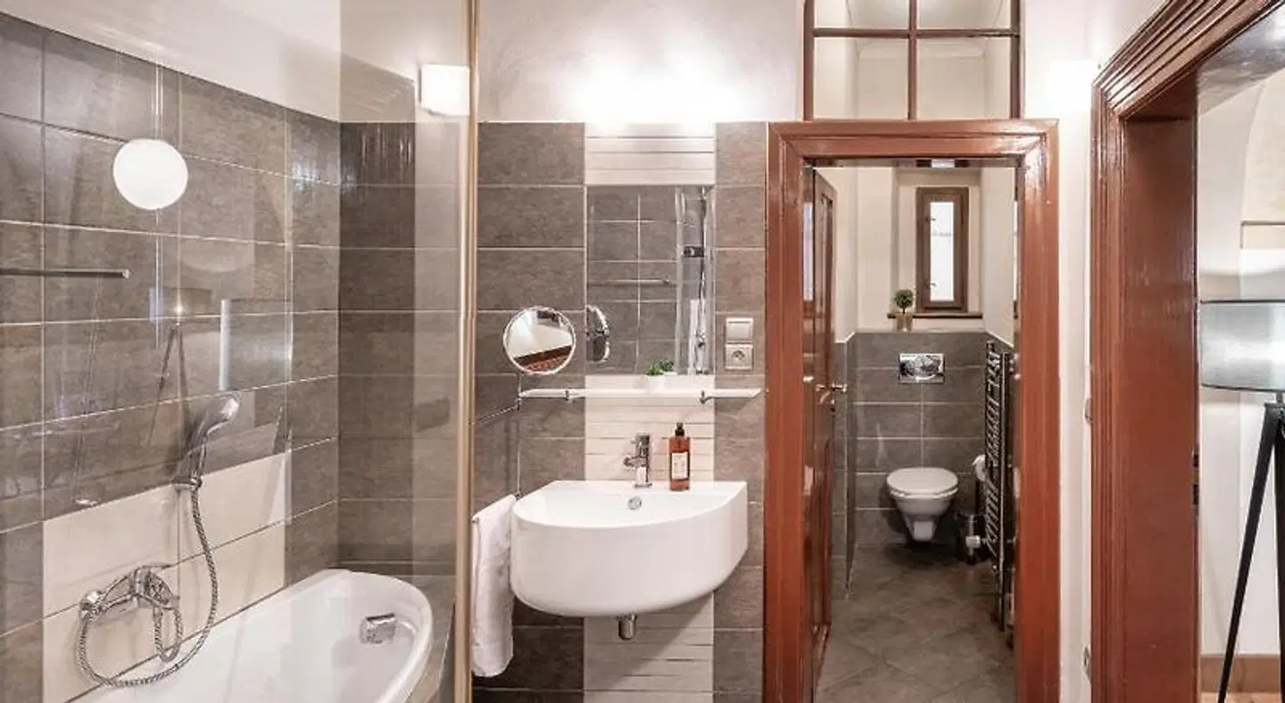 3 Epoques Apartments by Prague Residences Badezimmer