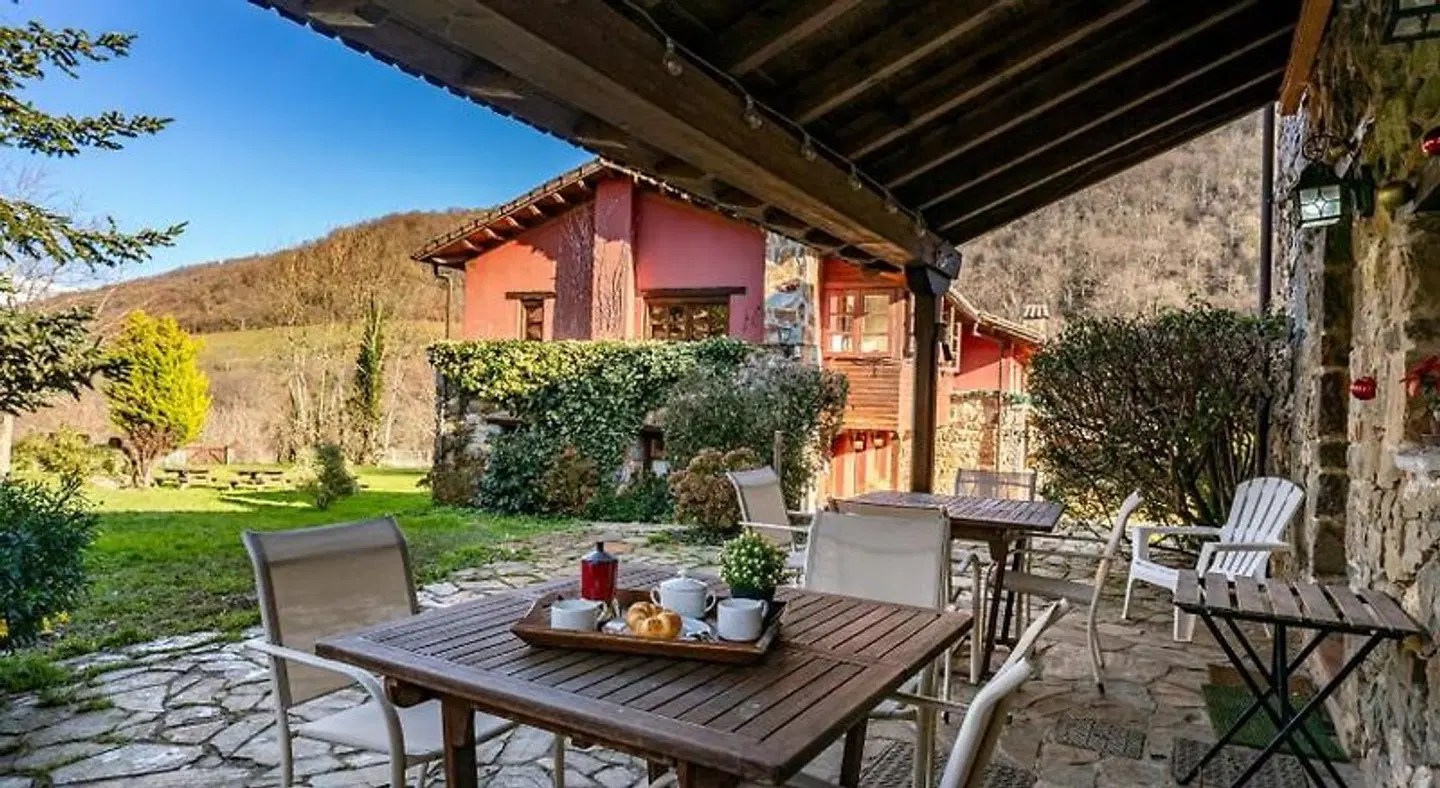 Casas de Aldea Valle de Bueida Terrasse