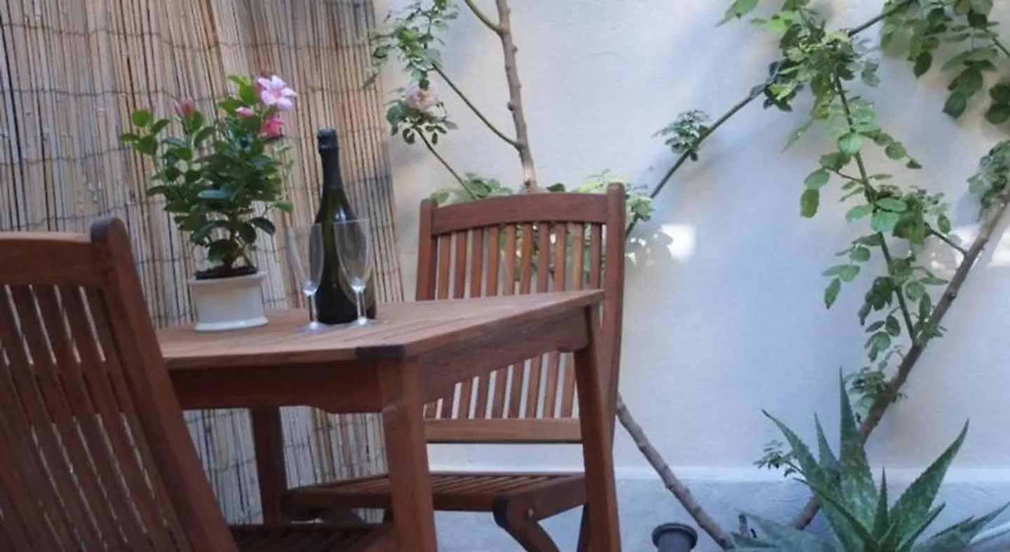 La maison jaune Terrasse