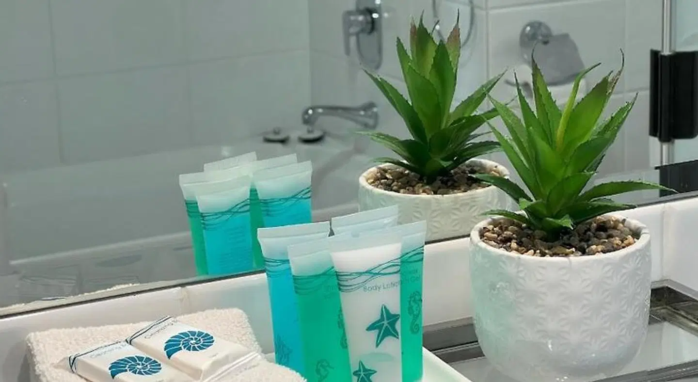 Wharf Boutique Apartments Badezimmer