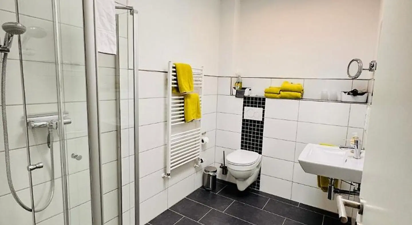 Ferienweingut Rudorfer Badezimmer