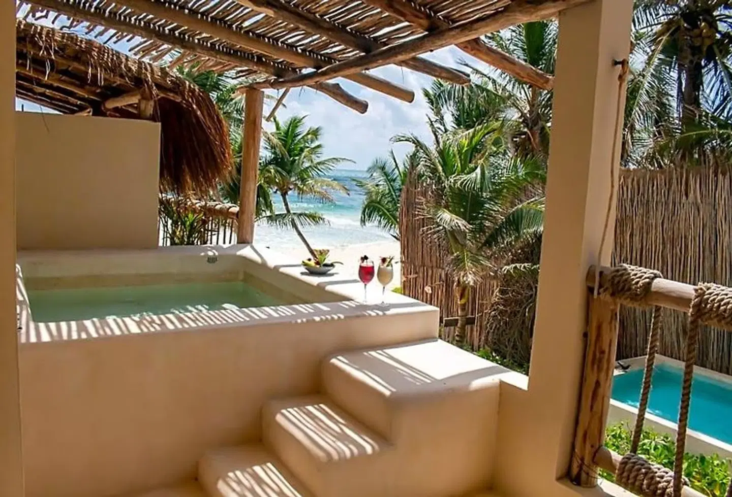Dune Boutique Hotel Tulum Terrasse