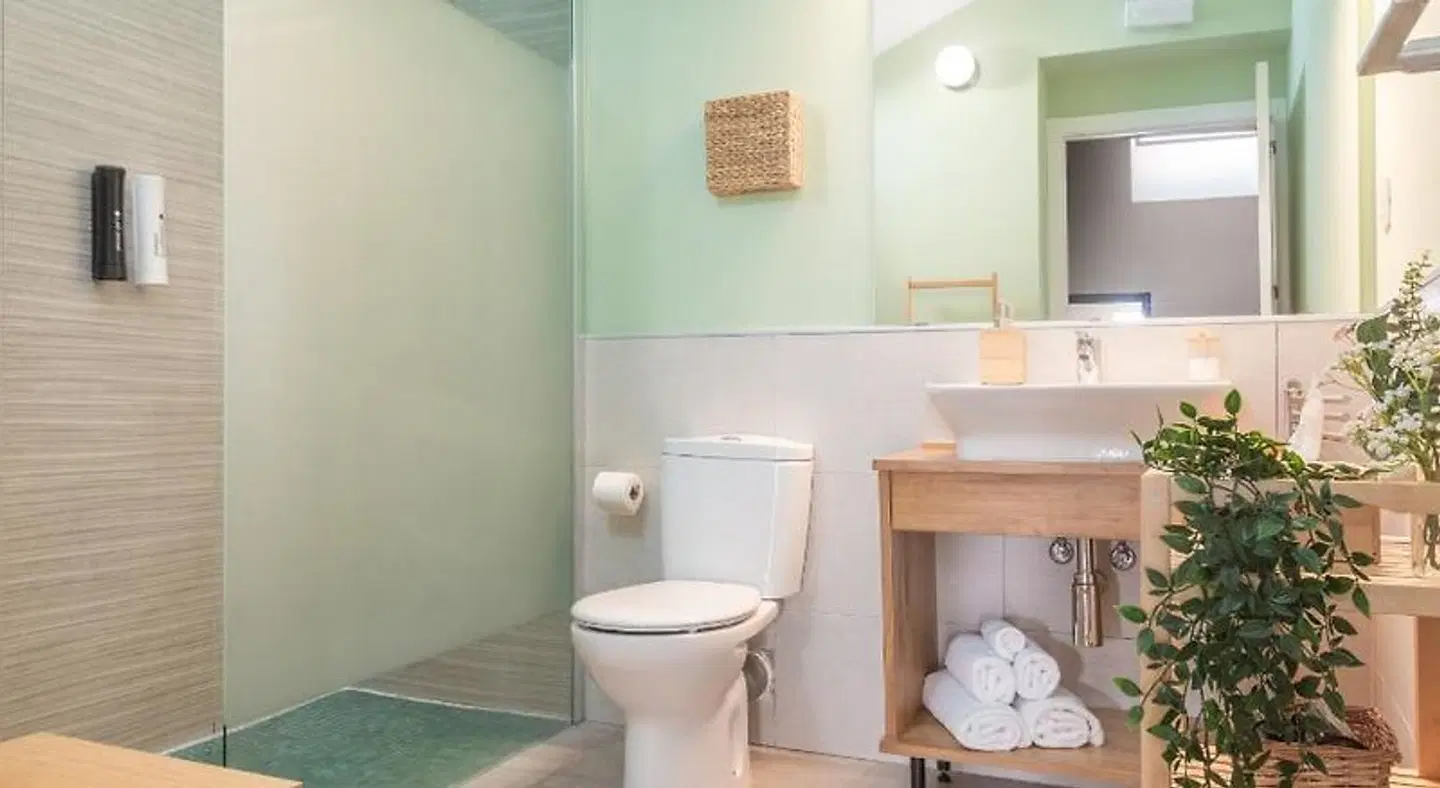 Apartamentos Plaza Mayor 35 Badezimmer