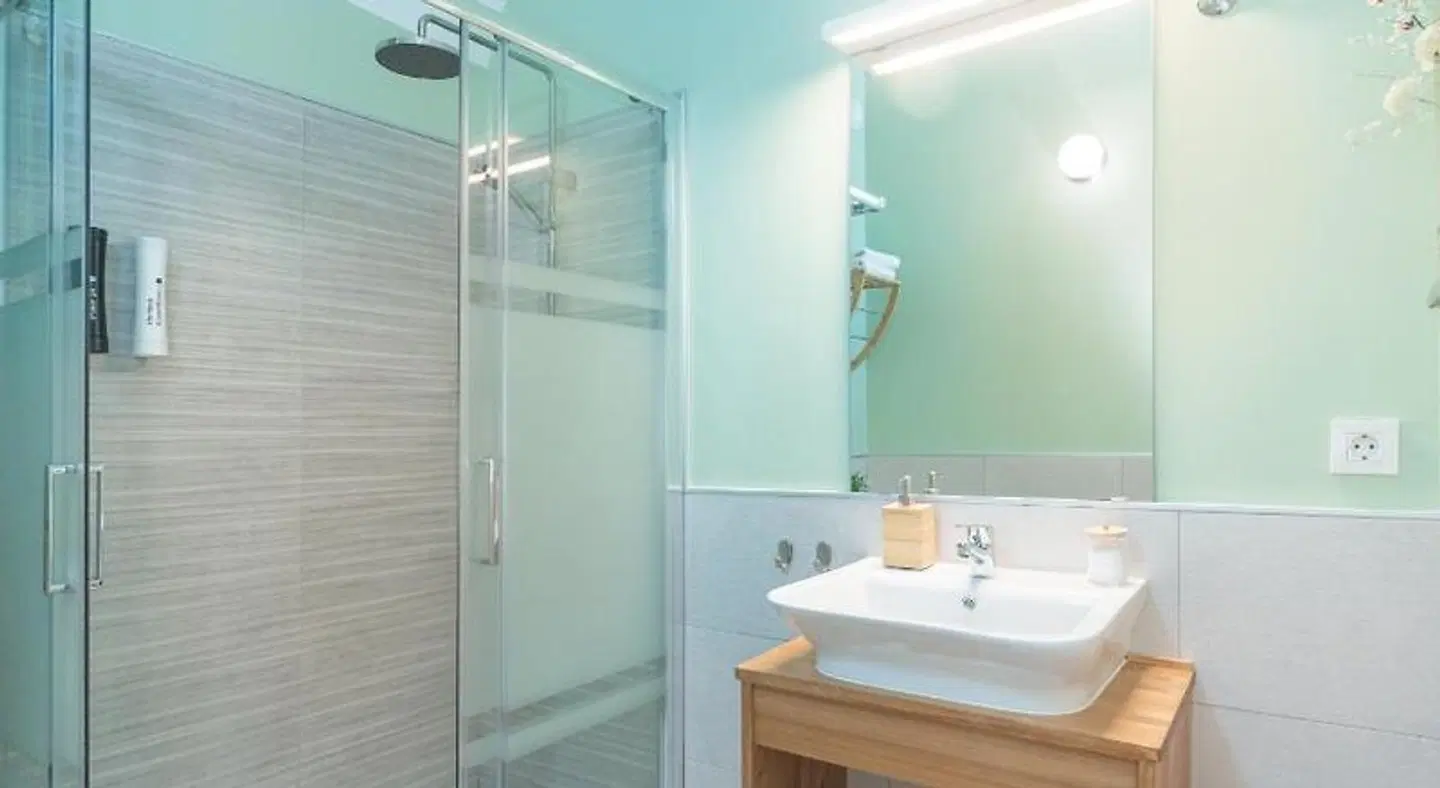 Apartamentos Plaza Mayor 35 Badezimmer