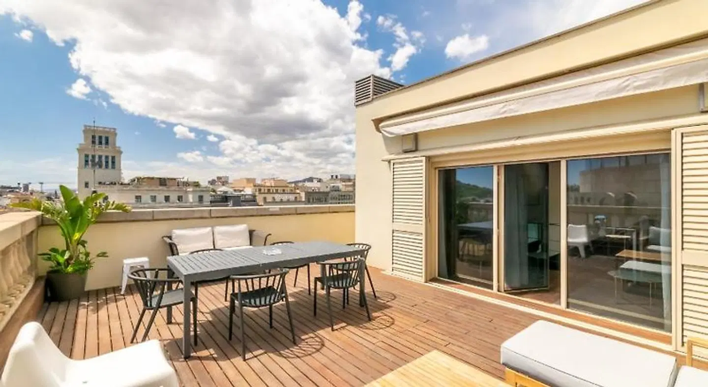 Placa Catalunya Central Apartments by Unique Rentals Terrasse