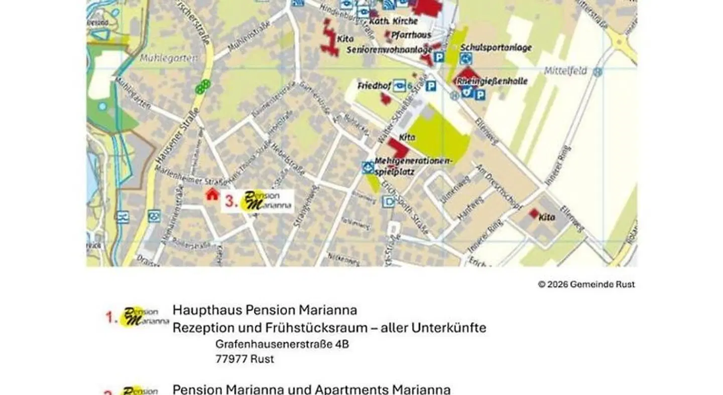 Pension Marianna Landkarte