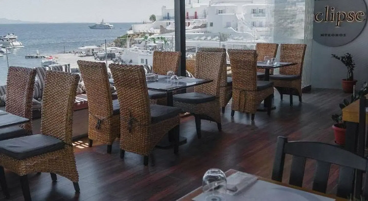 Mykonos Kosmoplaz Beach Resort Hotel Restaurant