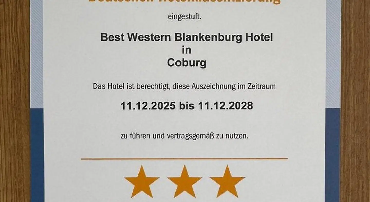 Best Western Blankenburg Landkarte
