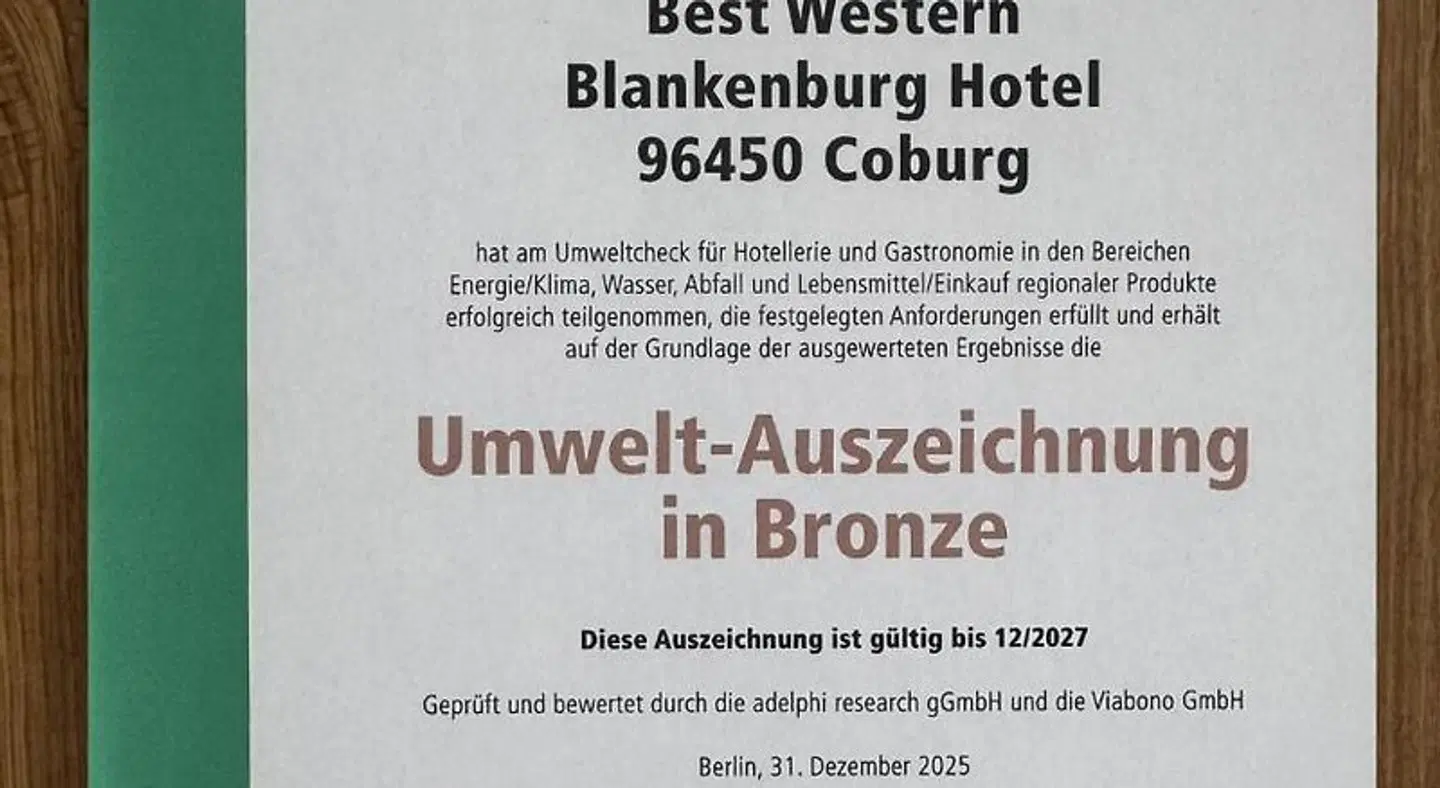 Best Western Blankenburg Landkarte
