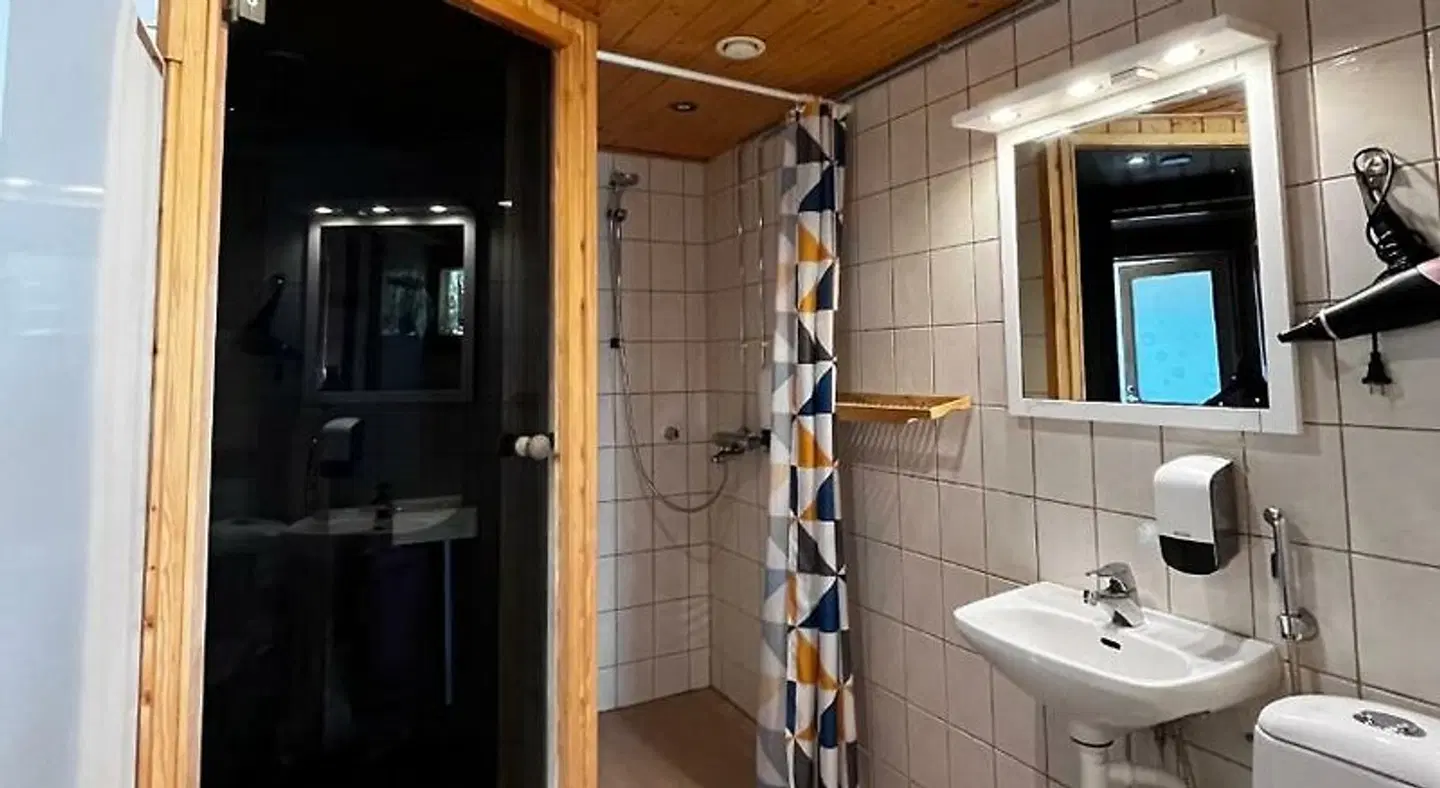 Motelli Rovaniemi Badezimmer