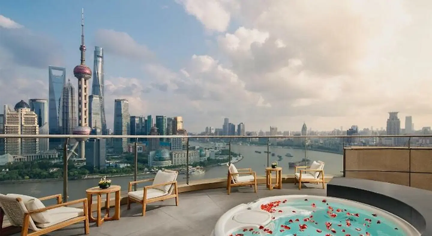 Hyatt on the Bund, Shanghai Terrasse